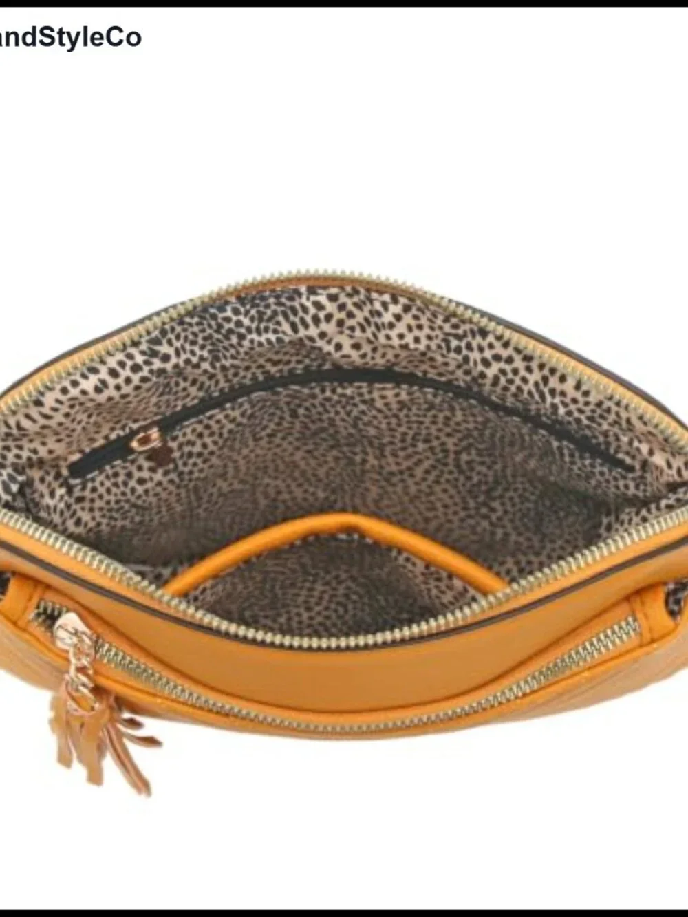 Faux Leather Chevron Quilted Crossbody Bag with Tassel, Adjustable Strap